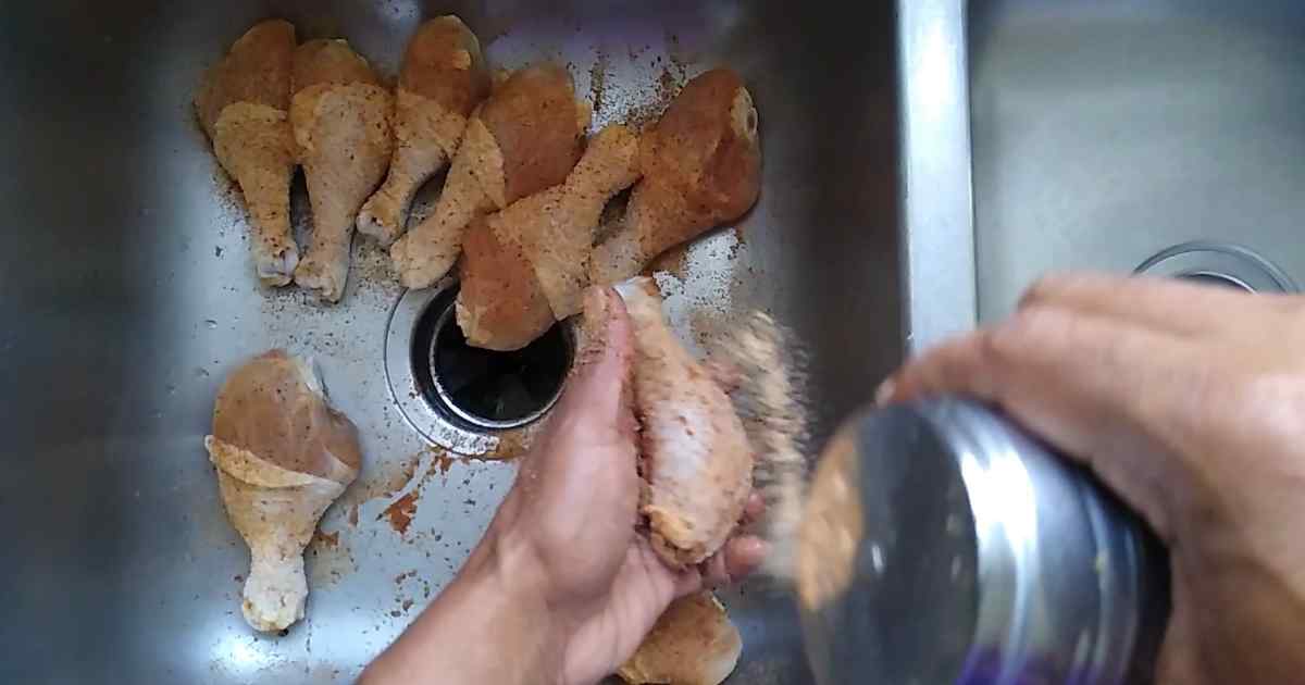 seasoning the chicken
